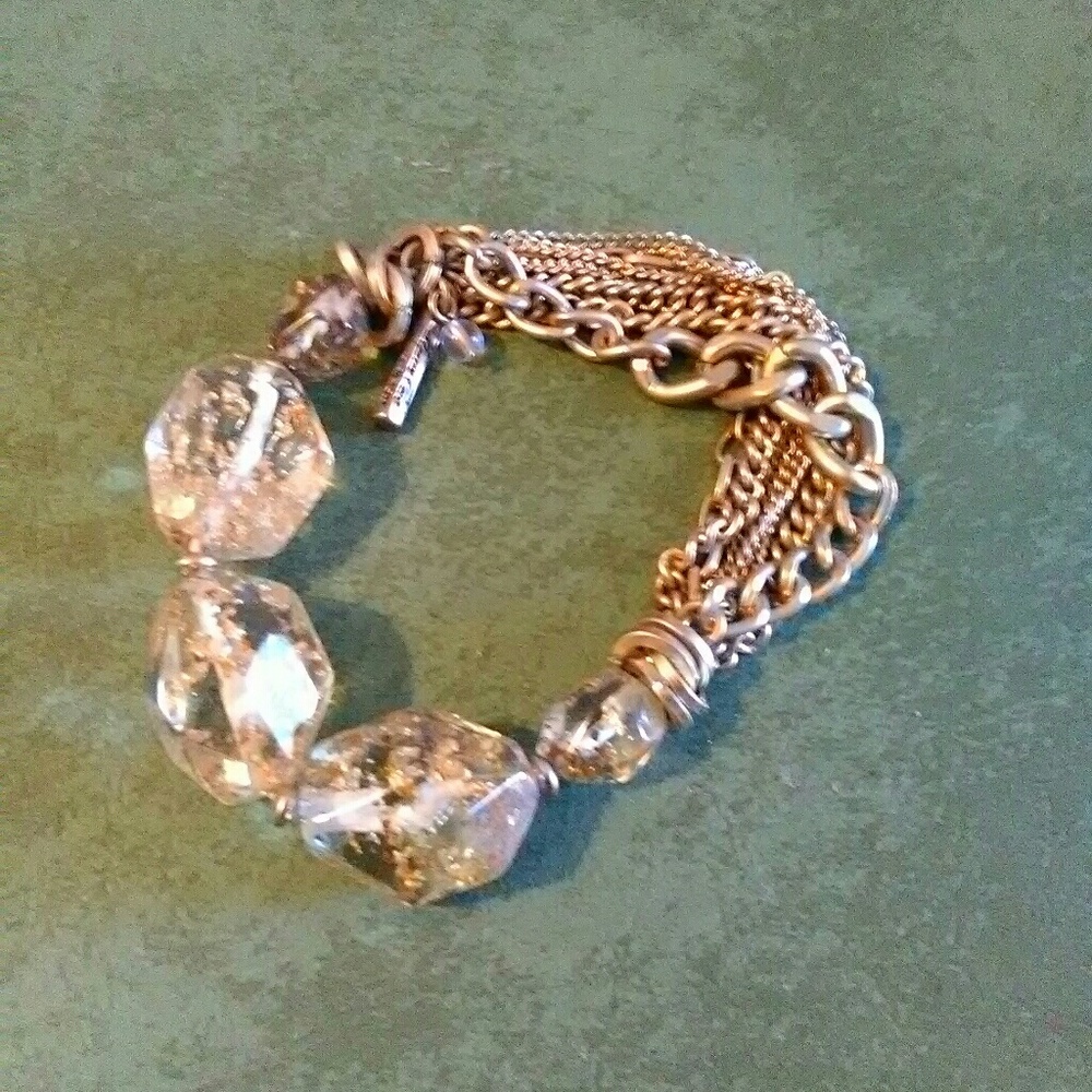 Gold beaded bracelet